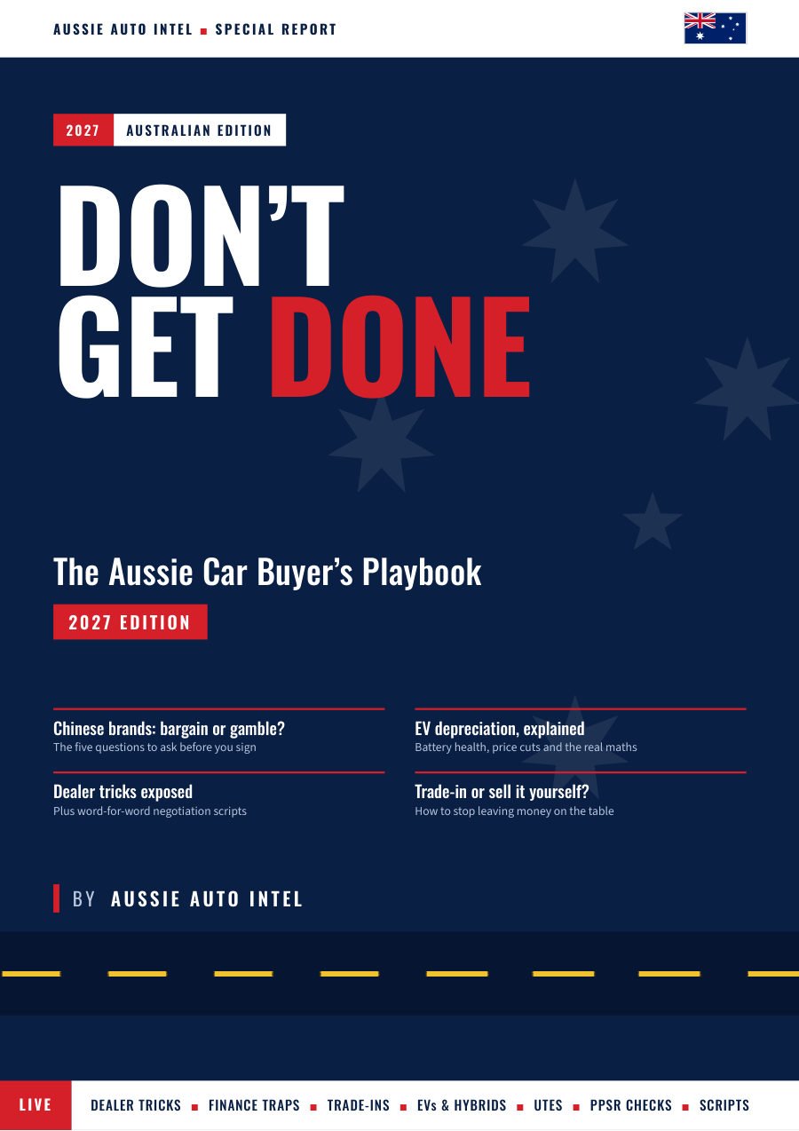 Cover of Don't Get Done: The Aussie Car Buyer's Playbook, 2027 Edition, by Aussie Auto Intel